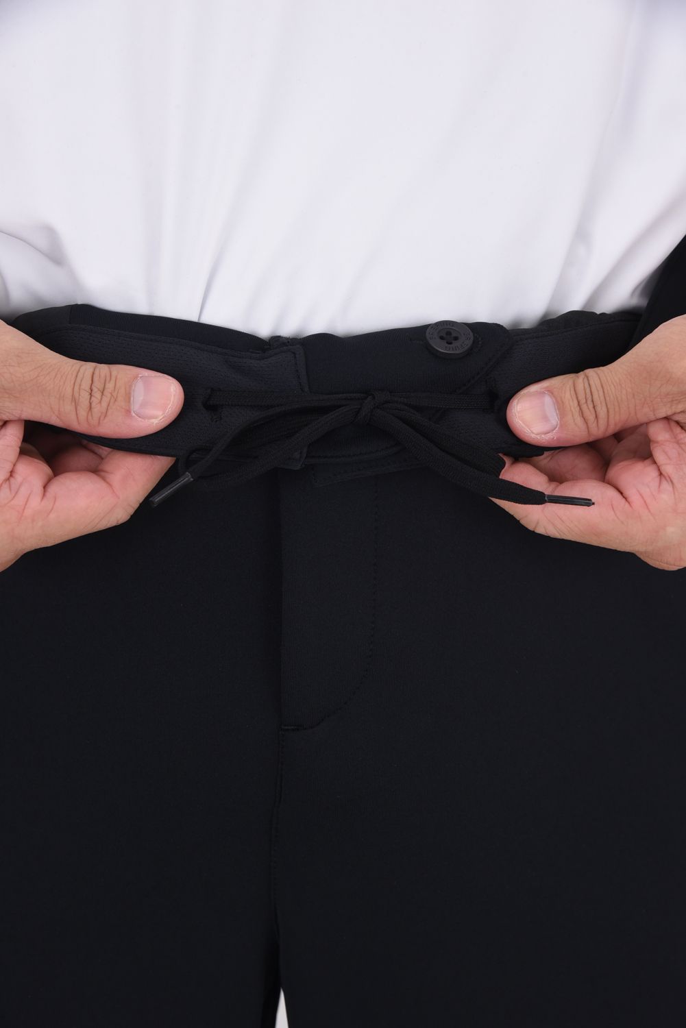 【25AW】 MEN'S 3D LOGO SLIM PANTS / 3Dロゴ ストレッチジャージ スリムロングパンツ (ブラック)