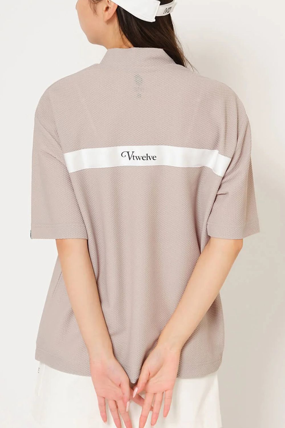 【26SS】【レディース】 AIRY AWA MOCK / ワッフル生地 バックライン モックネックTシャツ (ベージュ)