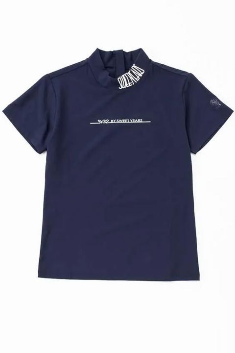 【26SS】【レディース】 BOSELLI MOCK / モックネック Tシャツ (ネイビー)*