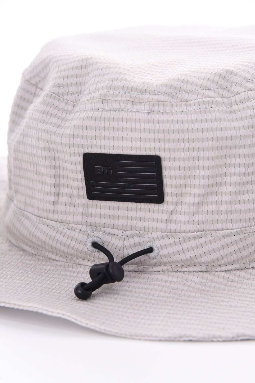 【26SS】 MEN’S SEERSUCKER WIDE HAT / シアサッカー ダイヤモンドロゴ ワイドハット (ベージュ)