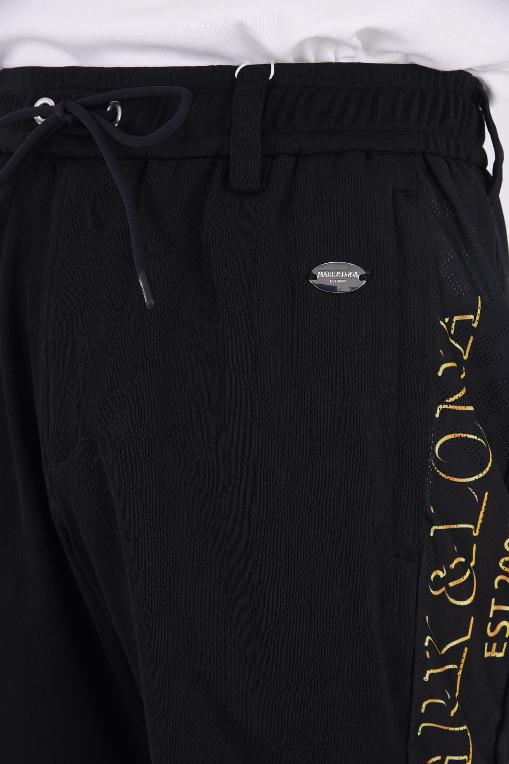 【2026SS 木村拓哉さん着用 VOL.7】 PANTERA AIR MESH SHORTS / レオパードパターンメッシュ ショートパンツ (ブラック)