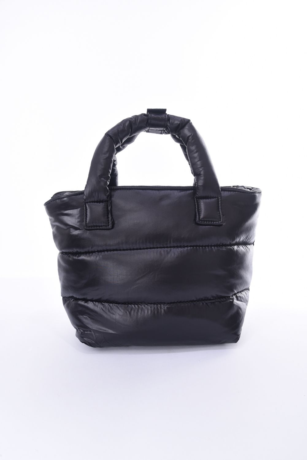 【プレゼント好適品】 BATTING MINI BAG / ロゴ ナイロン トートバッグ ブラック