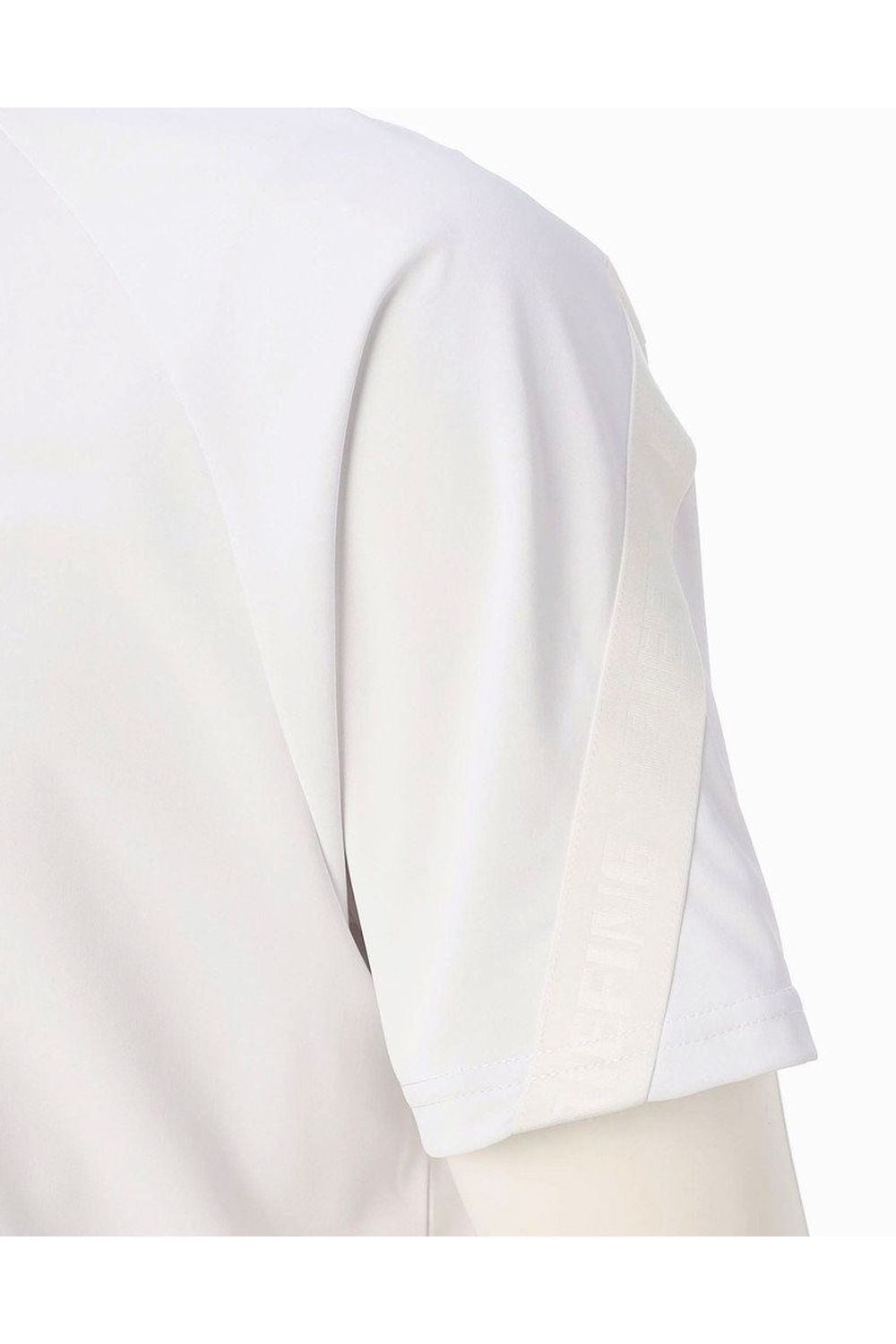 【26SS】 CE MEN’S BACK LOGO LINE HIGHNECK RF / ロゴテープ リラックスフィット モックネックTシャツ (ホワイト)