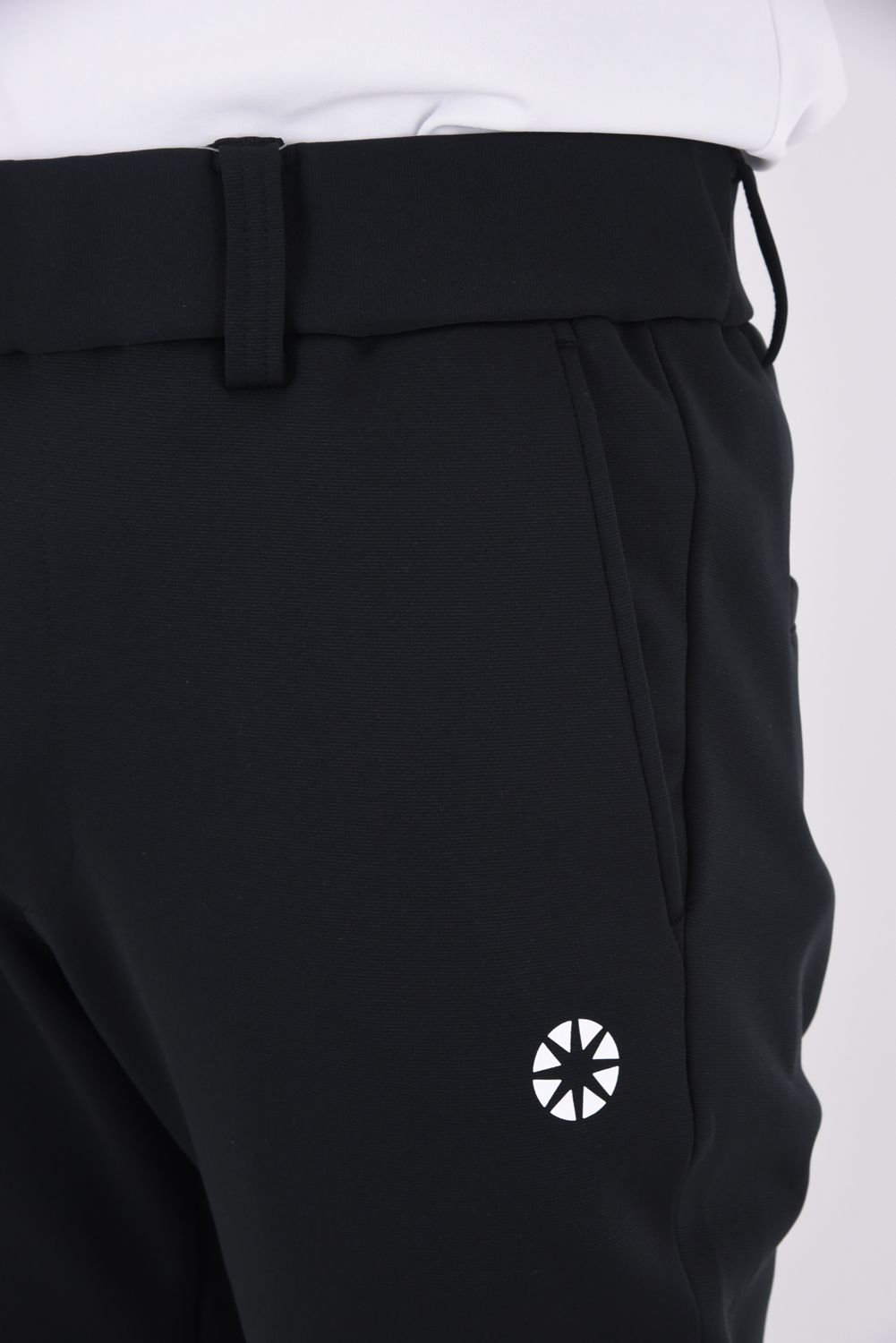 BASIC LONG PANTS MENS / テックスブリッド リブパンツ (ブラック)