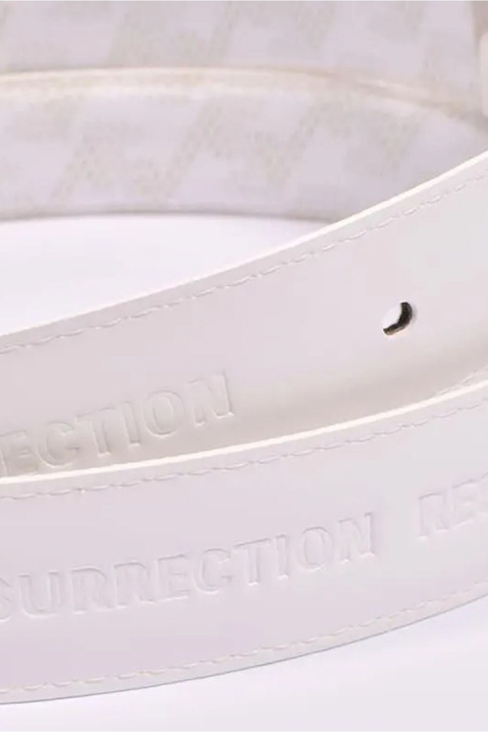 【26SS】 COUATL (コアトル) / ブランドオリジナルテキスタイル リバーシブル ベルト 30mm (モノホワイト)