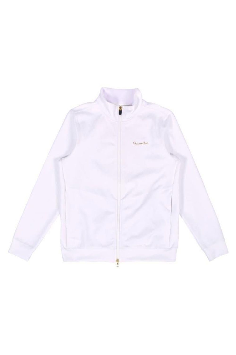 【25AW】【レディース】 JACQUARD STAND COLLAR JACKET / ジャガード スタンド カラージャケット (ホワイト)*