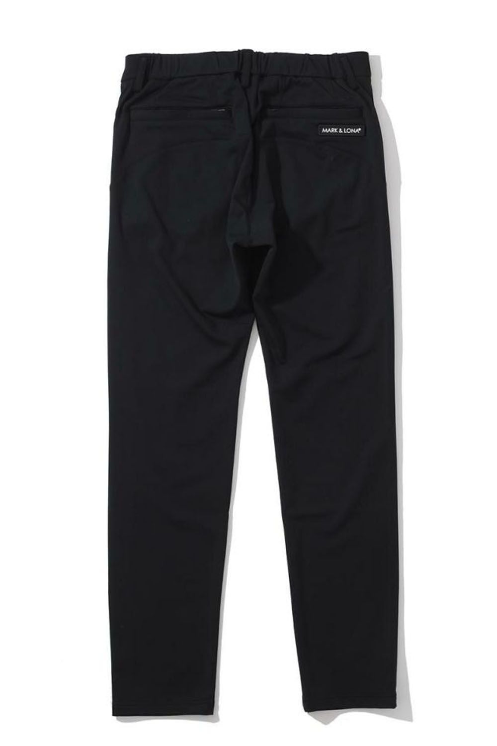 MARK&LONA - 【MARK&LONA / GOSSIP GOLF限定商品】 VERVE SLIM FIT PANTS / ロゴプリント  スリムパンツ (ブラック) | GOSSIP GOLF