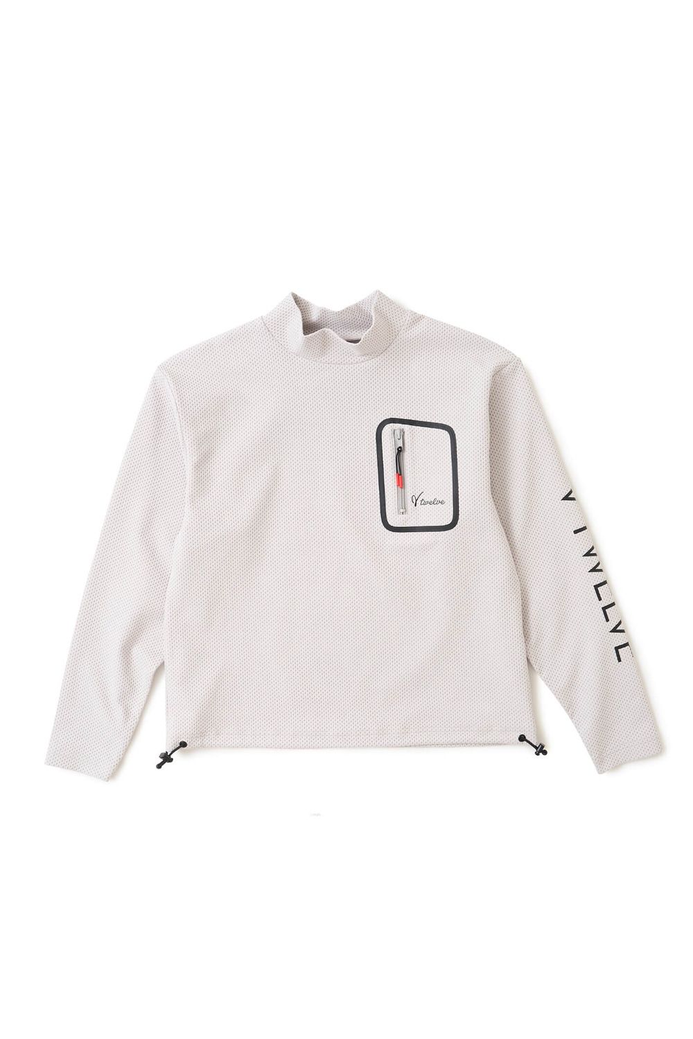 【26AW】【レディース】 SEAL RF MOCK / 胸ポケット サイドロゴ 長袖モックネックTシャツ (グレー)