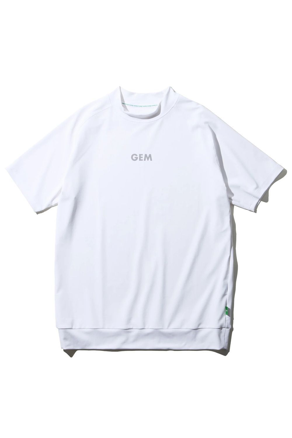 【26SS】 MOCK NECK HARF SLEEVE / モンキーデザインバックプリント モックネックTシャツ (ホワイト)