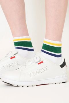 【26AW】【レディース】 COLOR MID SOCKS_WM / カラーライン ミドルソックス (グリーン)