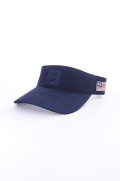 MEN’S PILE INITIAL VISOR / パイル地 サンバイザー （ネイビー）