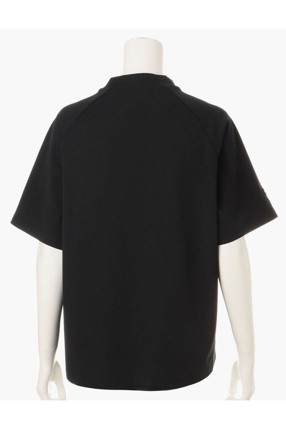 【26SS】【レディース】 WS STITCHED 3D LOGO HIGHNECK RF / 3Dブランドロゴ リラックスフィット ワントーン ハイネックシャツ (ブラック)