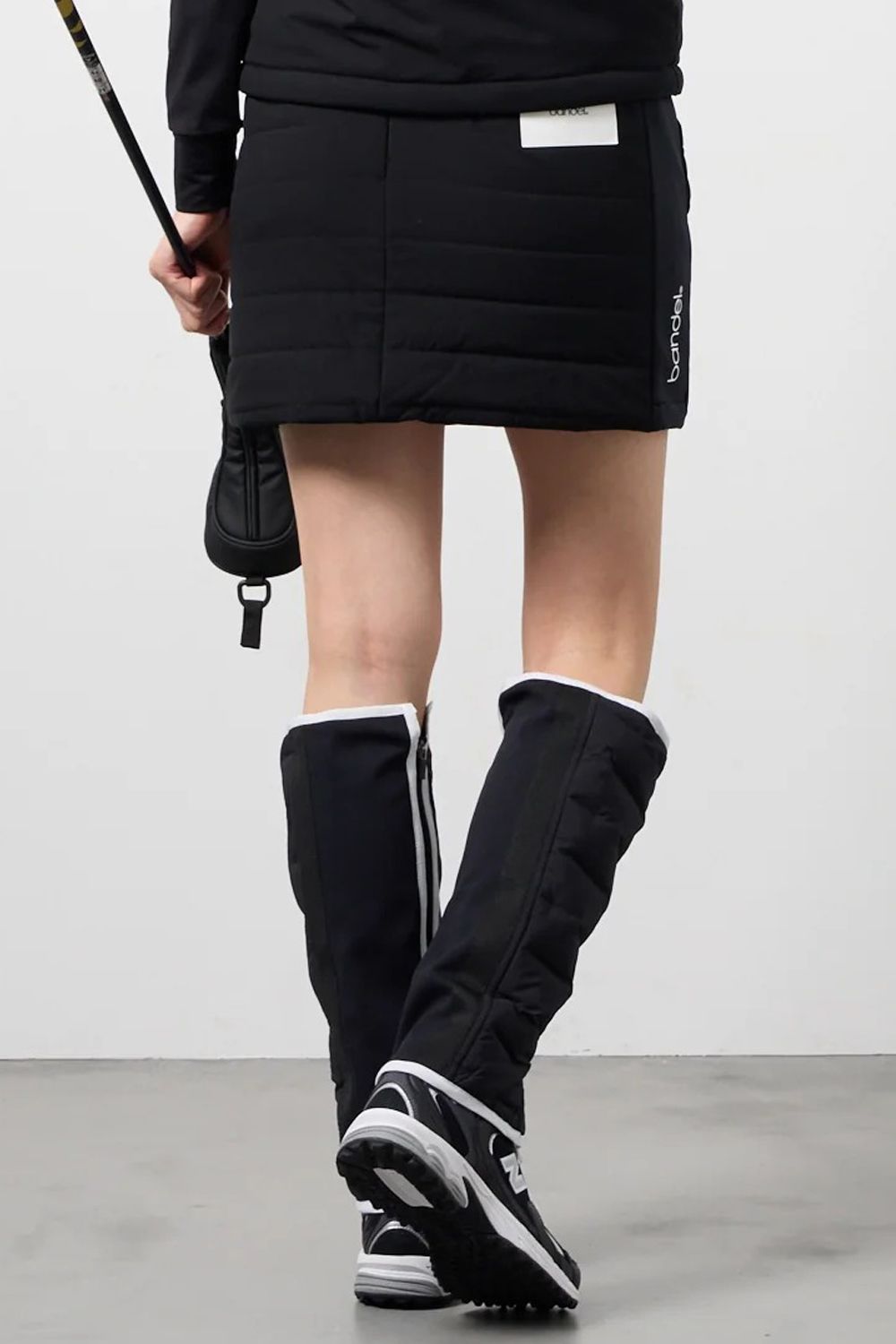 【26AW】【レディース】 HYBRID PUFF SKIRT / ハイブリッド パファースカート (ブラック)
