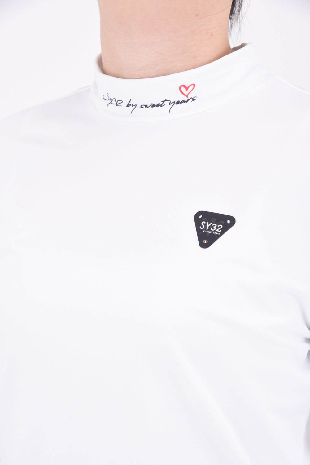 【レディース】 CARVICO STRETCH MOCK NECK SHIRTS / マイクロフリース ロングスリーブ モックネックTシャツ ホワイト*