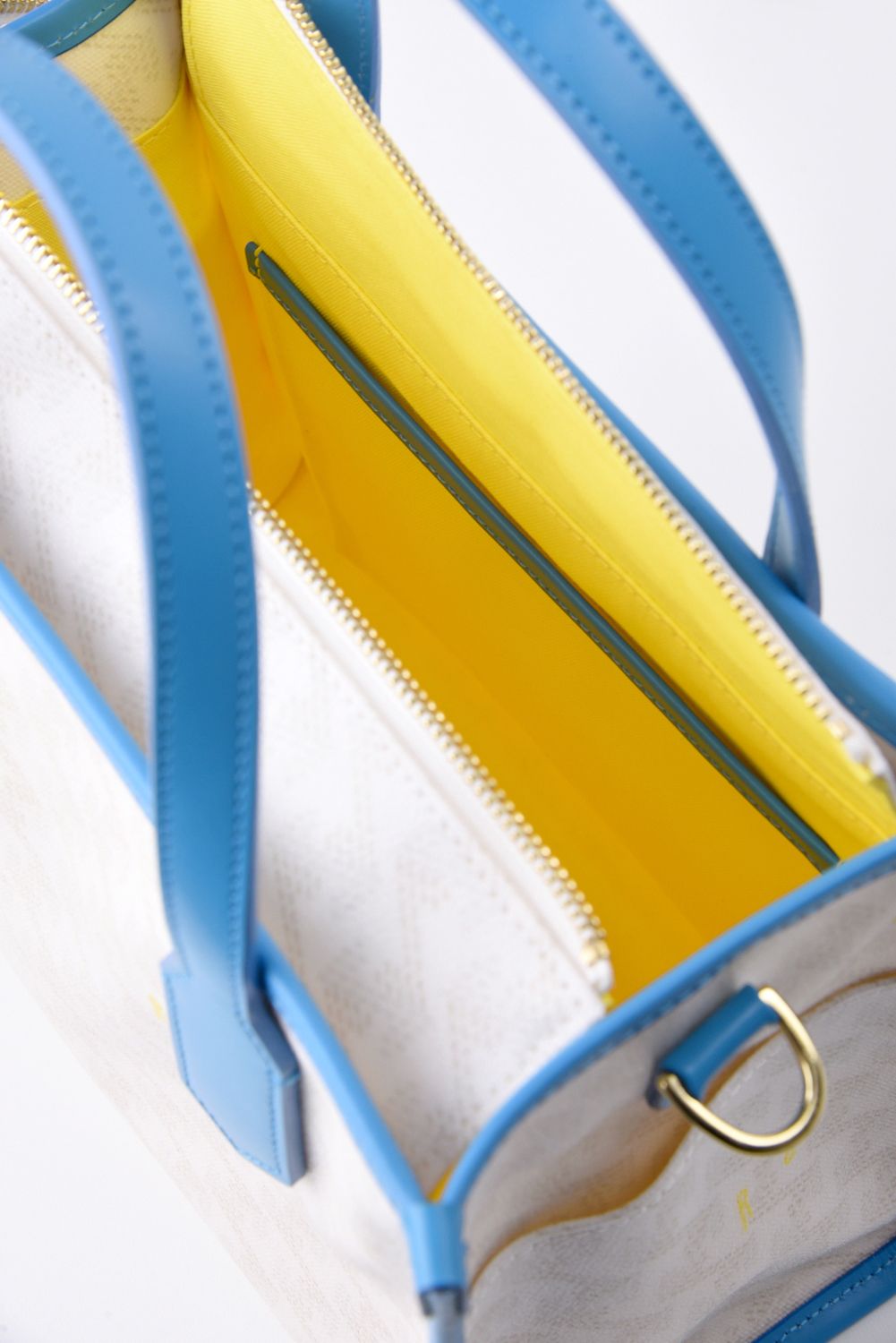 【GOSSIP GOLF別注商品】 LANIUS SQUARE MINI (ラニウス スクエア ミニ) / ブランドオリジナルテキスタイル カートバッグ （ウルトラマリン / Hイエローライニング） (4月末入荷予定）