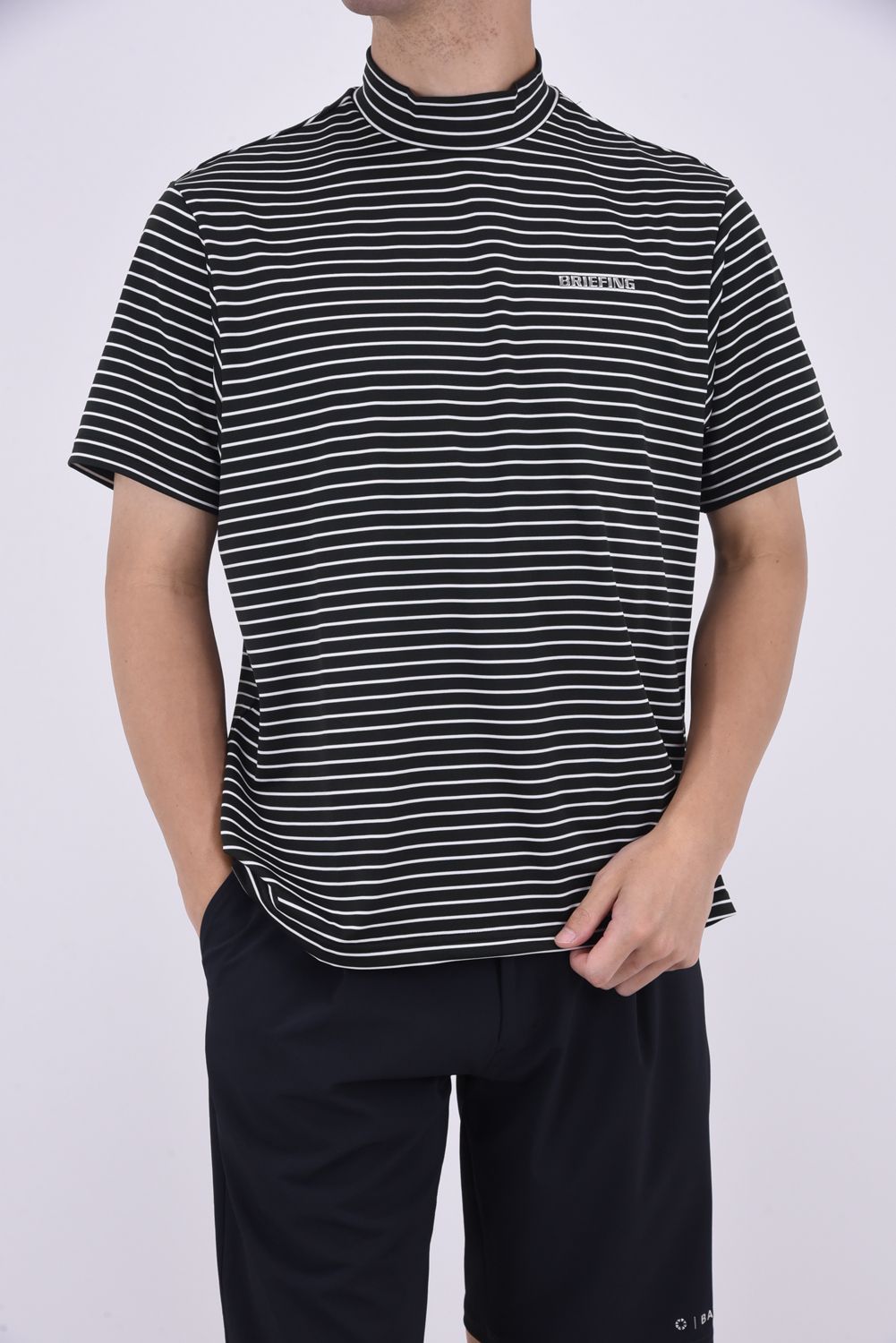 MEN'S BACK LOGO LINE LS HIGH NECK RF（リラックスフィット