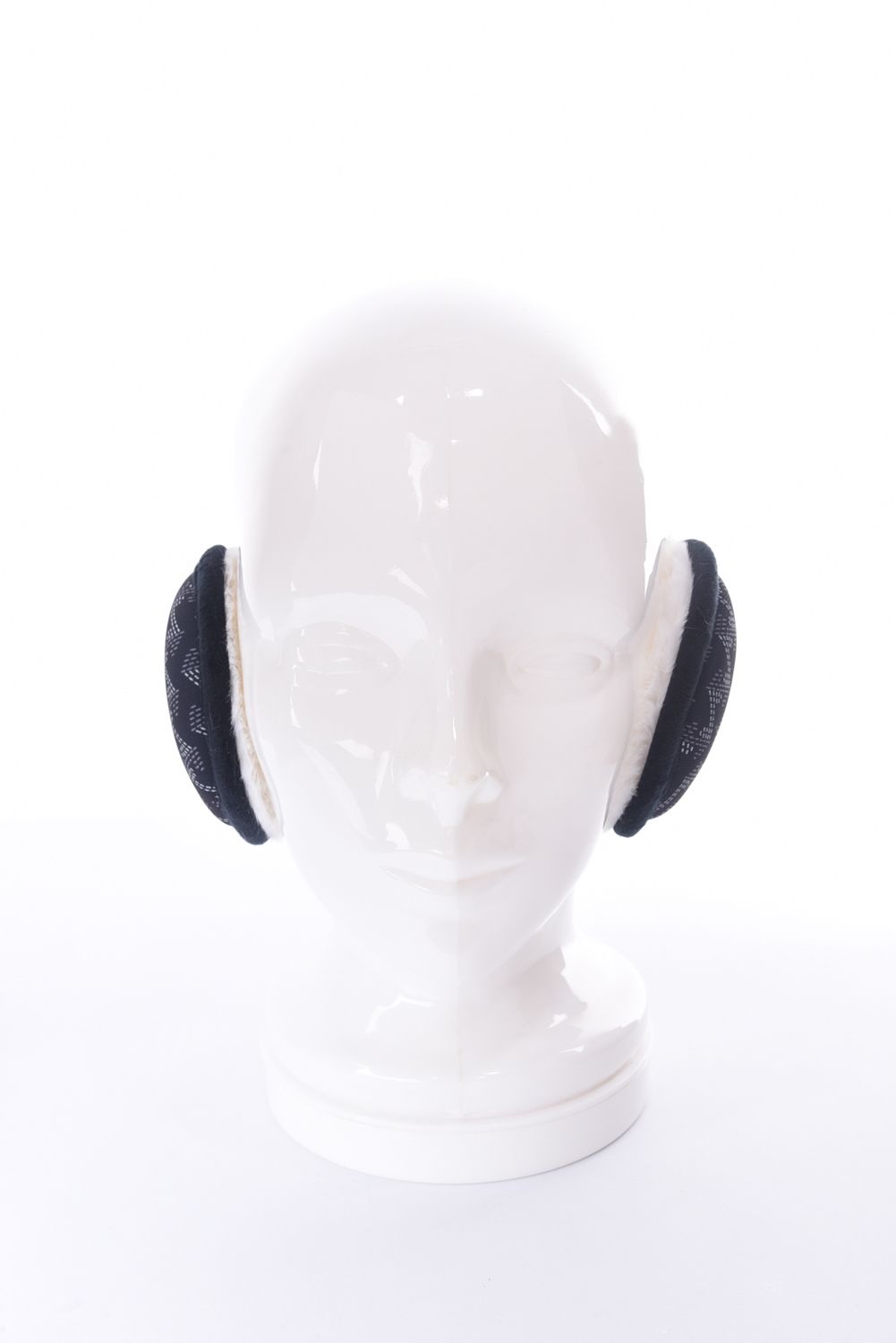 【プレゼント好適品】 GM EARMUFFS / ブランド オリジナルテキスタイル イヤーマフ (ブラック)*