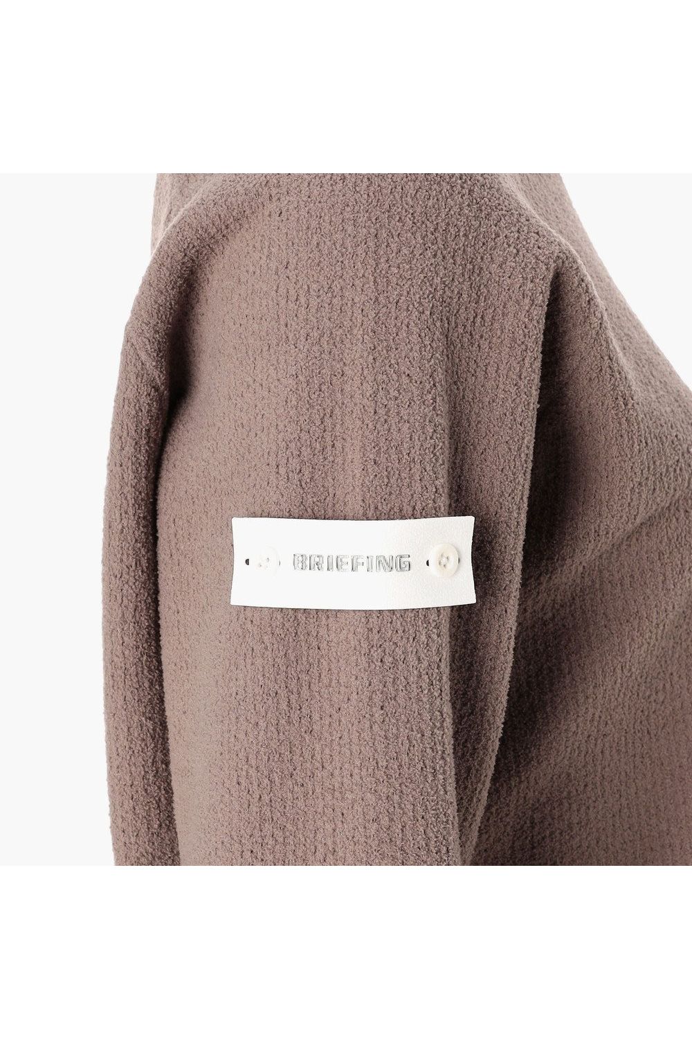 【26AW】【レディース】 WOMEN’S AIRY YARN KNIT CREWNECK / エアリーファブリック ブランドロゴ クルーネックニット (モカ)