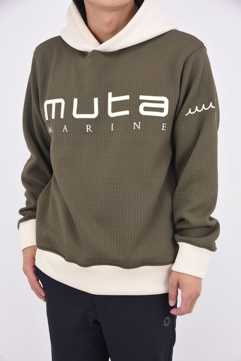 【25AW】 BLISTER JACQUARD PARKA / ブリスタージャカード ブランドロゴ プルオーバーパーカー (カーキ)
