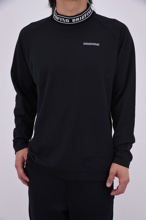【26AW】 MS NECK LOGO LS HIGHNECK RF / ロゴ ロングスリーブ ハイネック (ブラック)