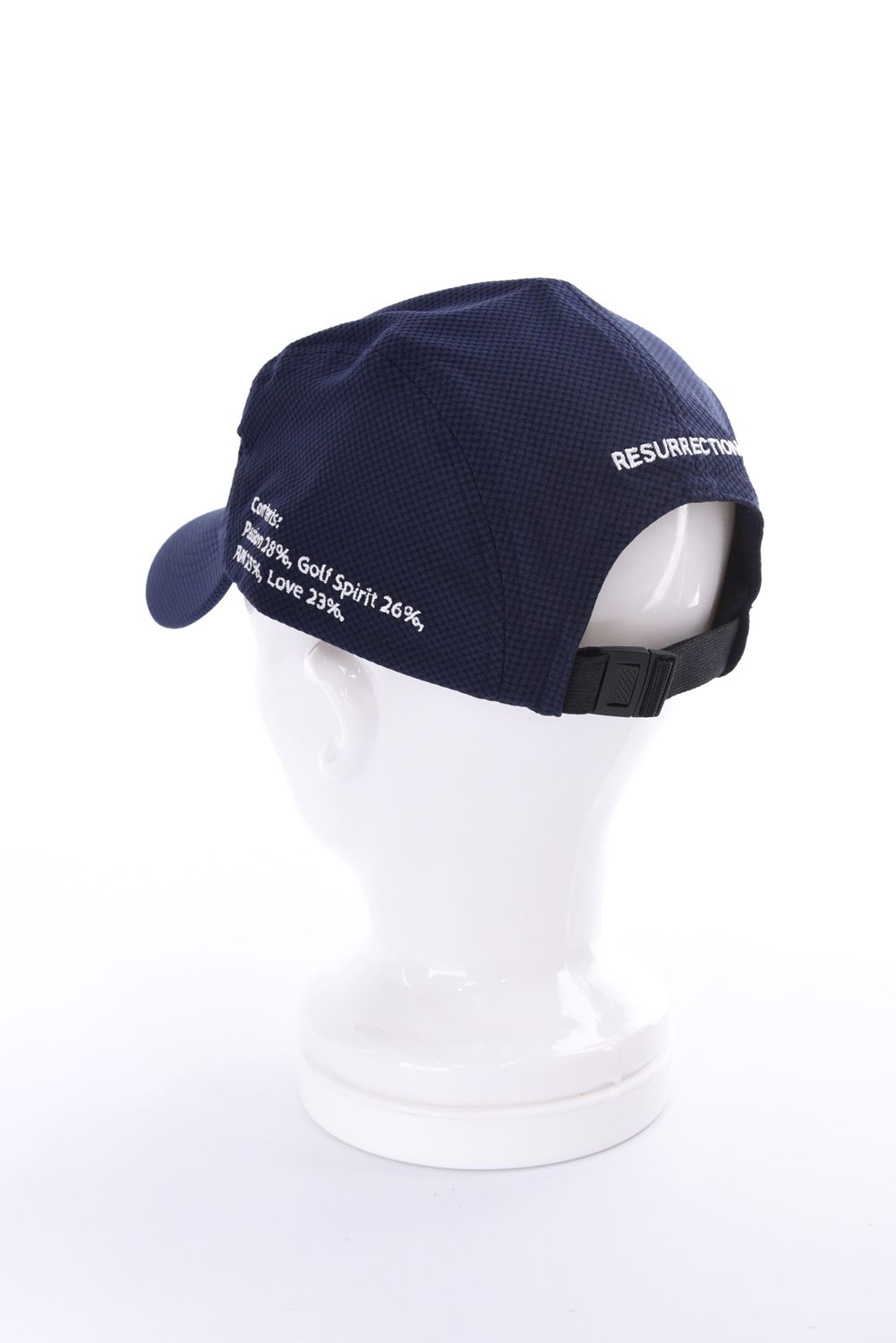 【26AW】 JET CAP / シボ素材 ブランドロゴ刺繍 ジェットキャップ (ネイビー)