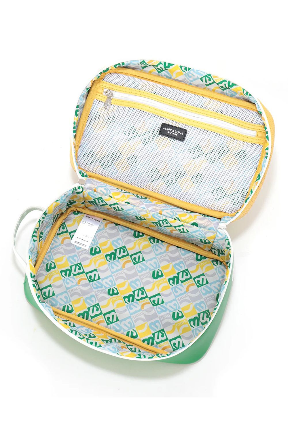 【26SS】 ML DUAL-TONE SHOE BAG / バイカラー ロゴパッチワーク シューズバッグ (イエロー)