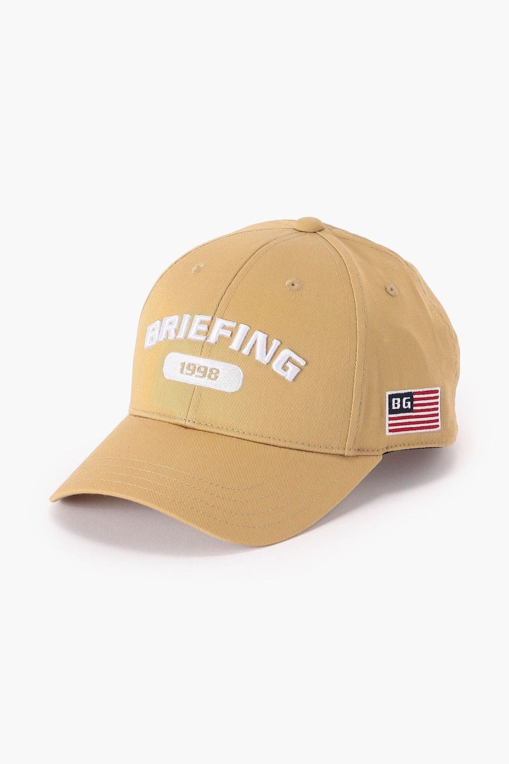 【26AW】 MEN’S COLLEGE LOGO CAP / カレッジロゴ刺繍 キャップ (ベージュ)