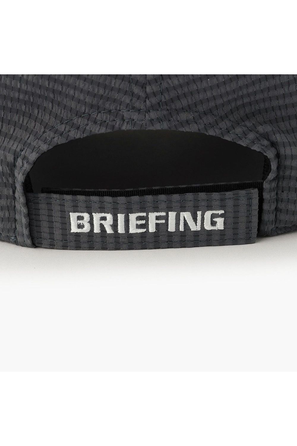 【26SS】【レディース】 WOMEN’S SEERSUCKER CORD STRAP CAP / シアサッカー コードストラップ付き キャップ (チャコール)