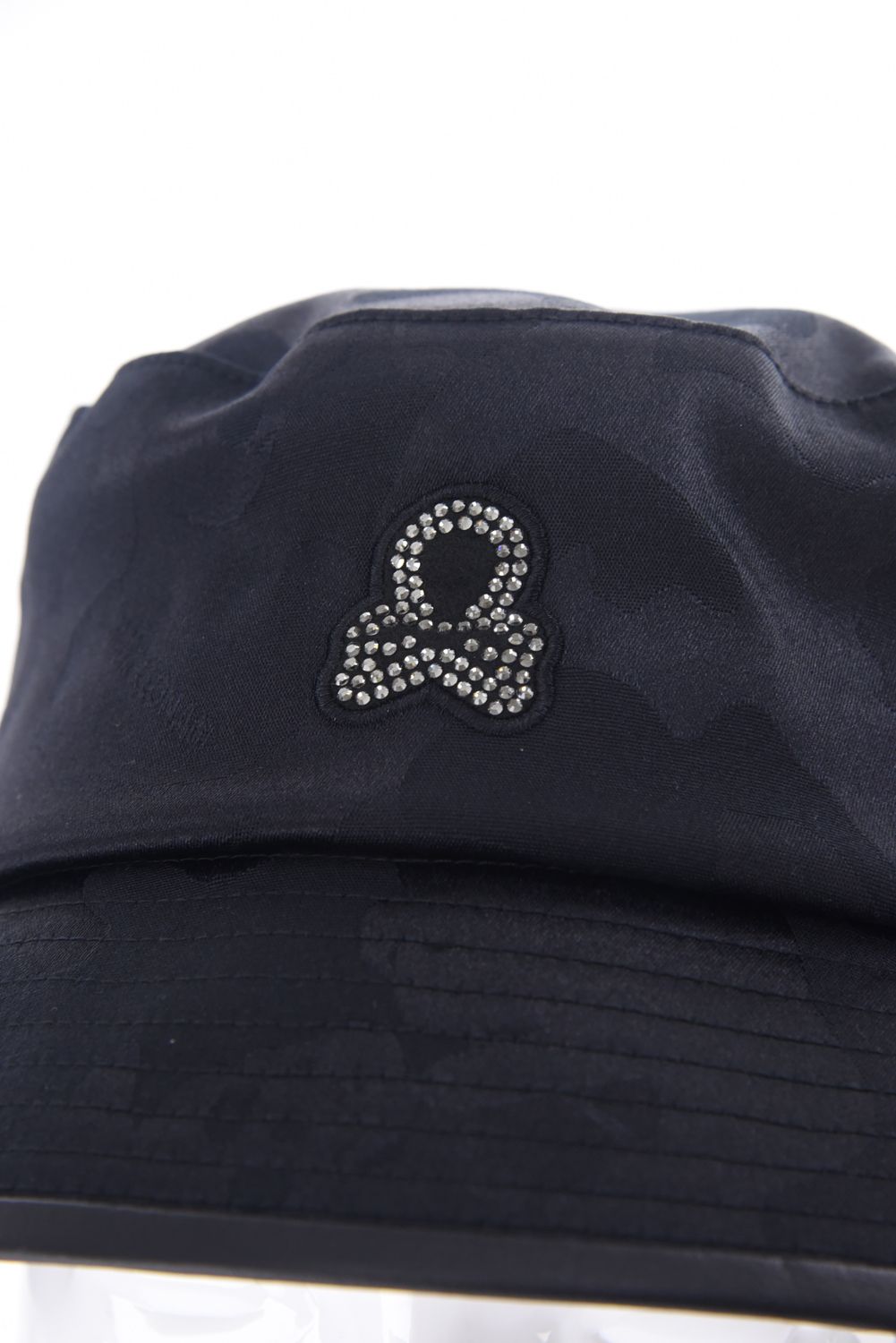 GAUGE CRYSTAL ICON HAT / オリジナルカモジャカード ドローコード付き バケットハット (ブラック)