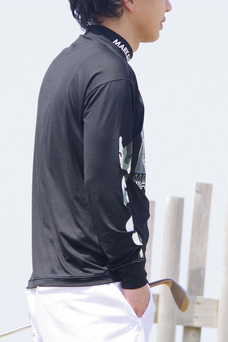 MARK&LONA - CRAY MOCK NECK SHIRTS / ジャージロメリーナ オリジナル  