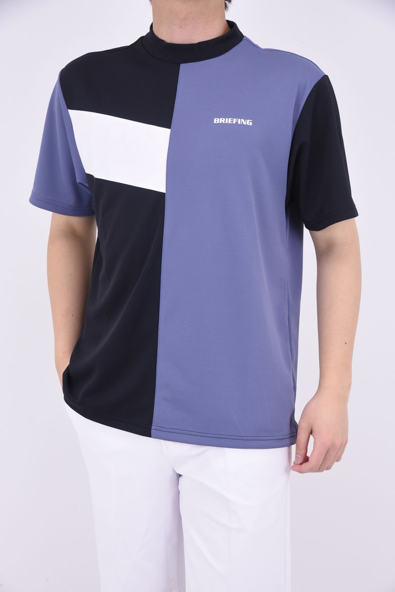 BRIEFING - MENS PATCHWORK HIGH NECK RELAXED / パッチワーク  