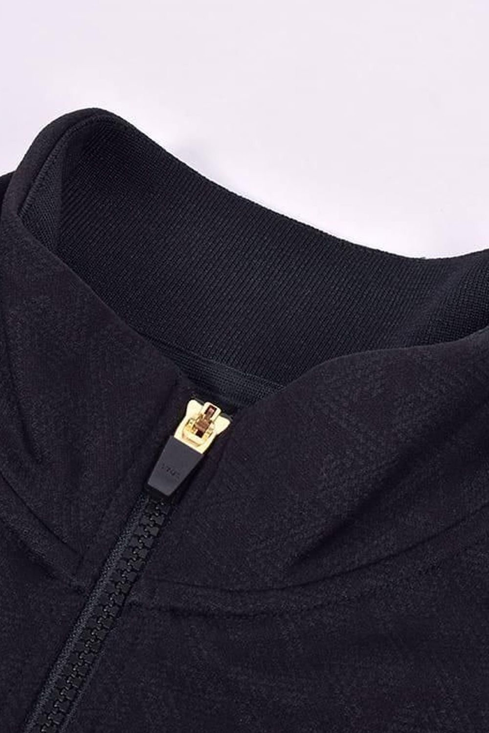 【25AW】【レディース】 JACQUARD STAND COLLAR JACKET / ジャガード スタンド カラージャケット (ブラック)*