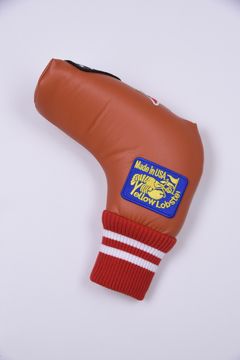 U-LEATHER PUTTER COVER / シンセティックレザー ワッペン ピンタイプ パターカバー (ラグーナオレンジ)
