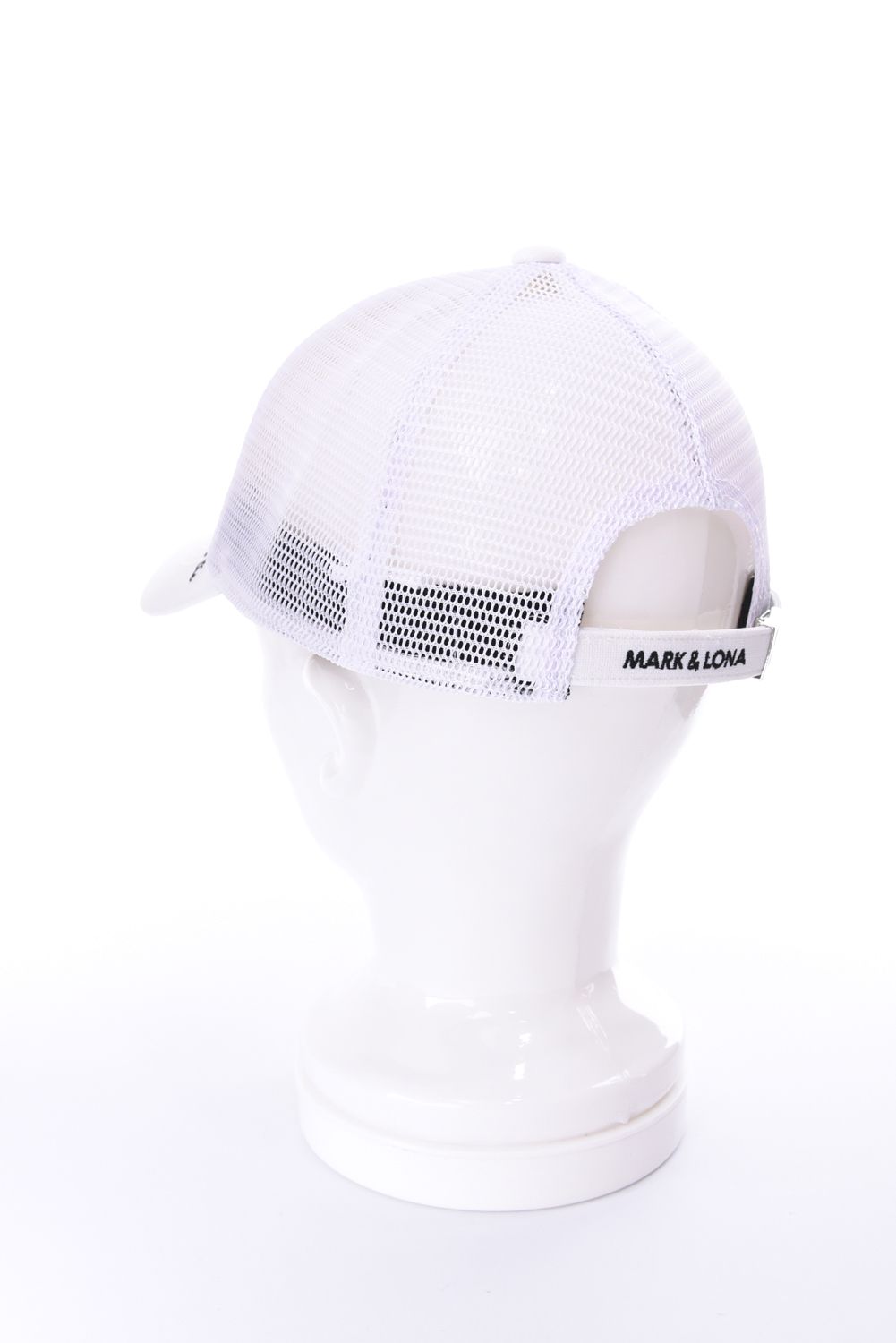 【26AW】 CHROME SKULL MESH CAP / サークルスカルバッジ リネンライク メッシュキャップ (ホワイト)