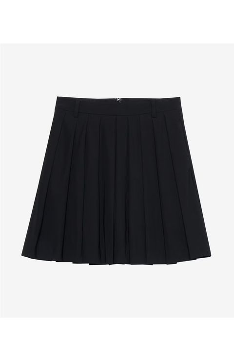 【26SS】【レディース】 PLEATS SKIRT / プリーツスカート (インナーパンツ一体型) (ネイビー)