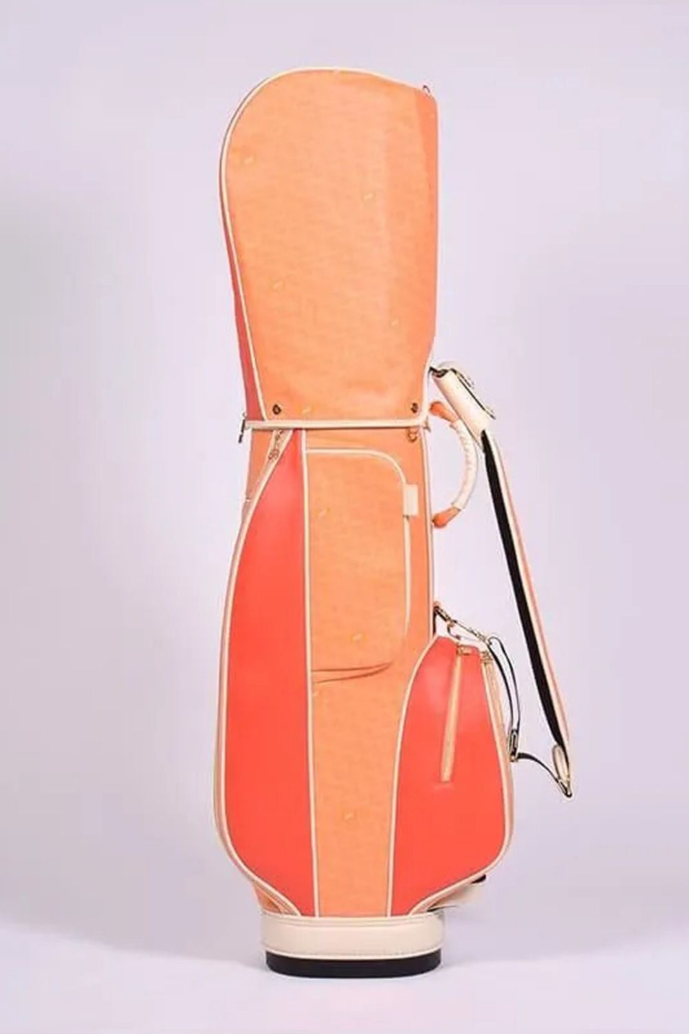 【26SS】【銀行振込・代金引換不可】【返品・交換不可】 RALLINA (ラリーナ) / ブランドオリジナルテキスタイル カートタイプ キャディバッグ （サンセット）*