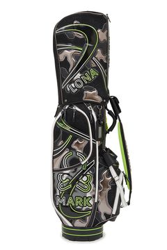 【26SS】【銀行振込・代金引換不可】【返品・交換不可】 NITRO CAMO PANELED CADDIE BAG / メッシュ生地 マルチカラー パッチワーク カートタイプ キャディバッグ (ブラック)