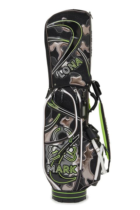 【26SS】【銀行振込・代金引換不可】【返品・交換不可】 NITRO CAMO PANELED CADDIE BAG / メッシュ生地 マルチカラー パッチワーク カートタイプ キャディバッグ (ブラック)