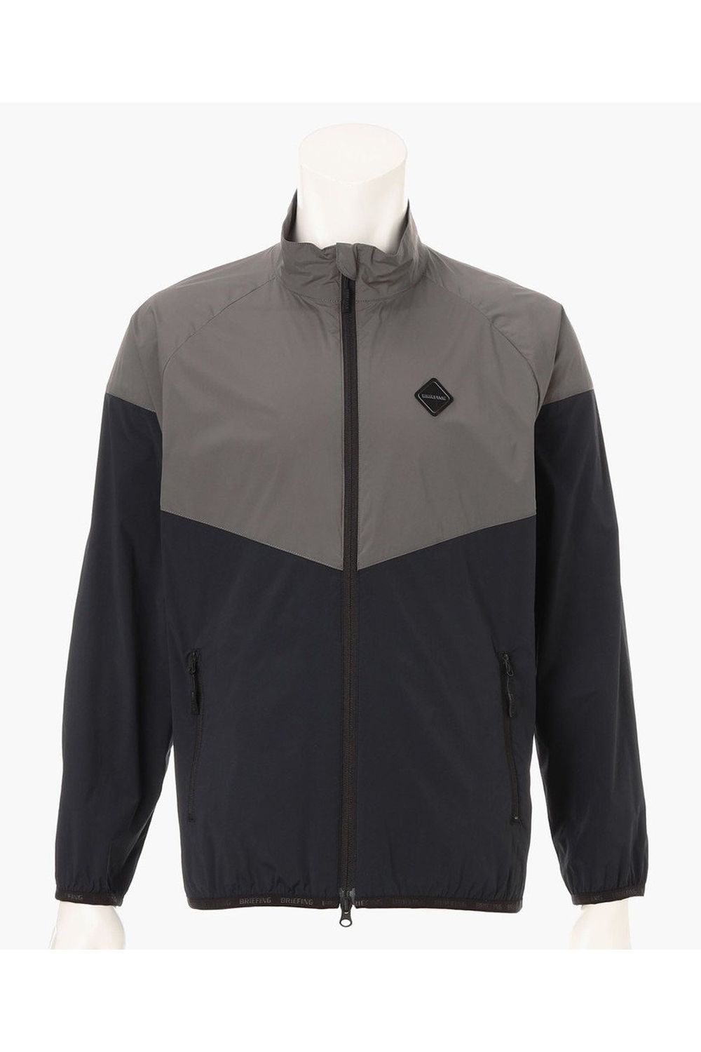 【26SS】 MEN'S BI-COLOR WIND BLOUSON / バイカラー スタンドカラーブルゾン (ブラック)