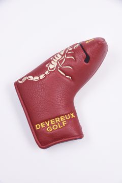Scorpion brade putter cover / スコーピオン刺繍 ピンタイプ パターカバー (レッド)