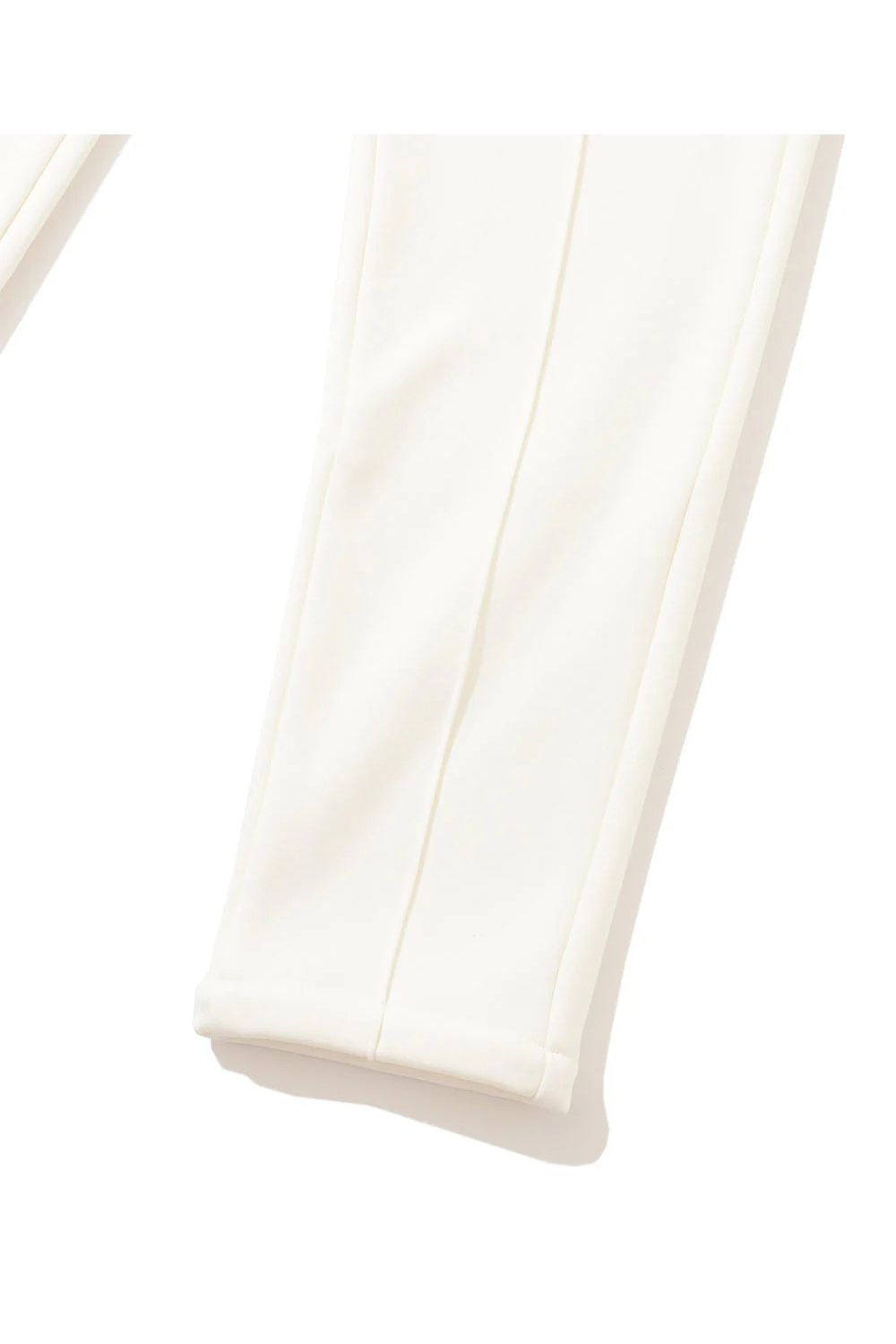 【2025AW】【レディース】 ALIGN THERMAL SLIM PANTS / ブランドロゴ 裏起毛 スリムテーパードパンツ (オフホワイト)