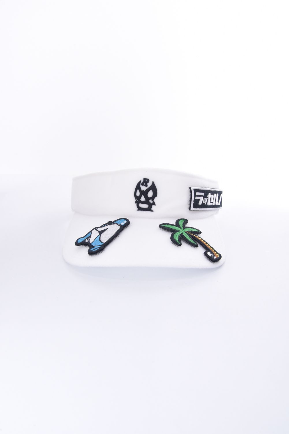 VELCRO VISOR / ブランドロゴ 刺繍 サンバイザー (ホワイト)