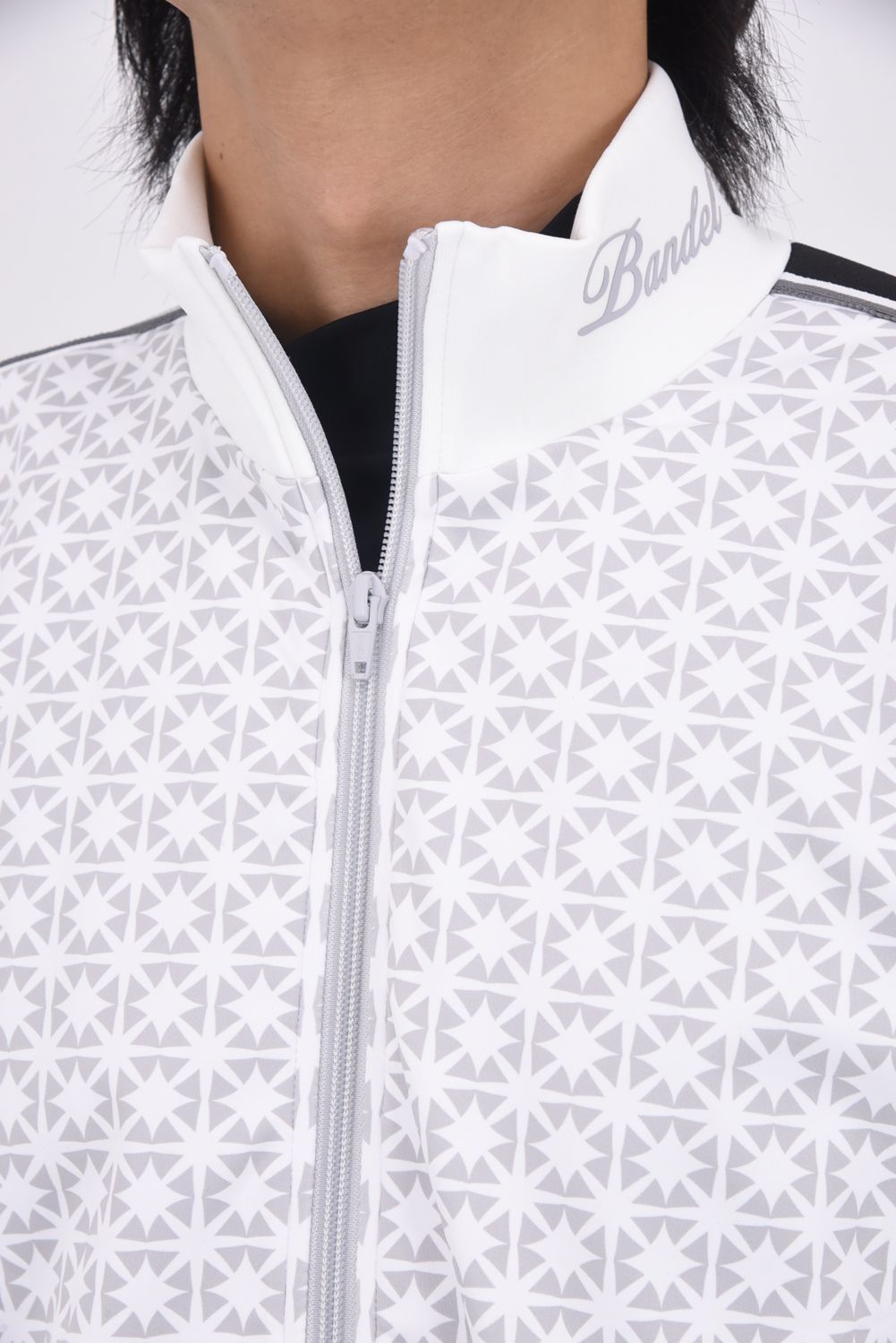 【25AW】 ALLOVER SWITCH LINE BLOUSON / オクタスロゴ サイドライン ジップアップブルゾン (ホワイト)