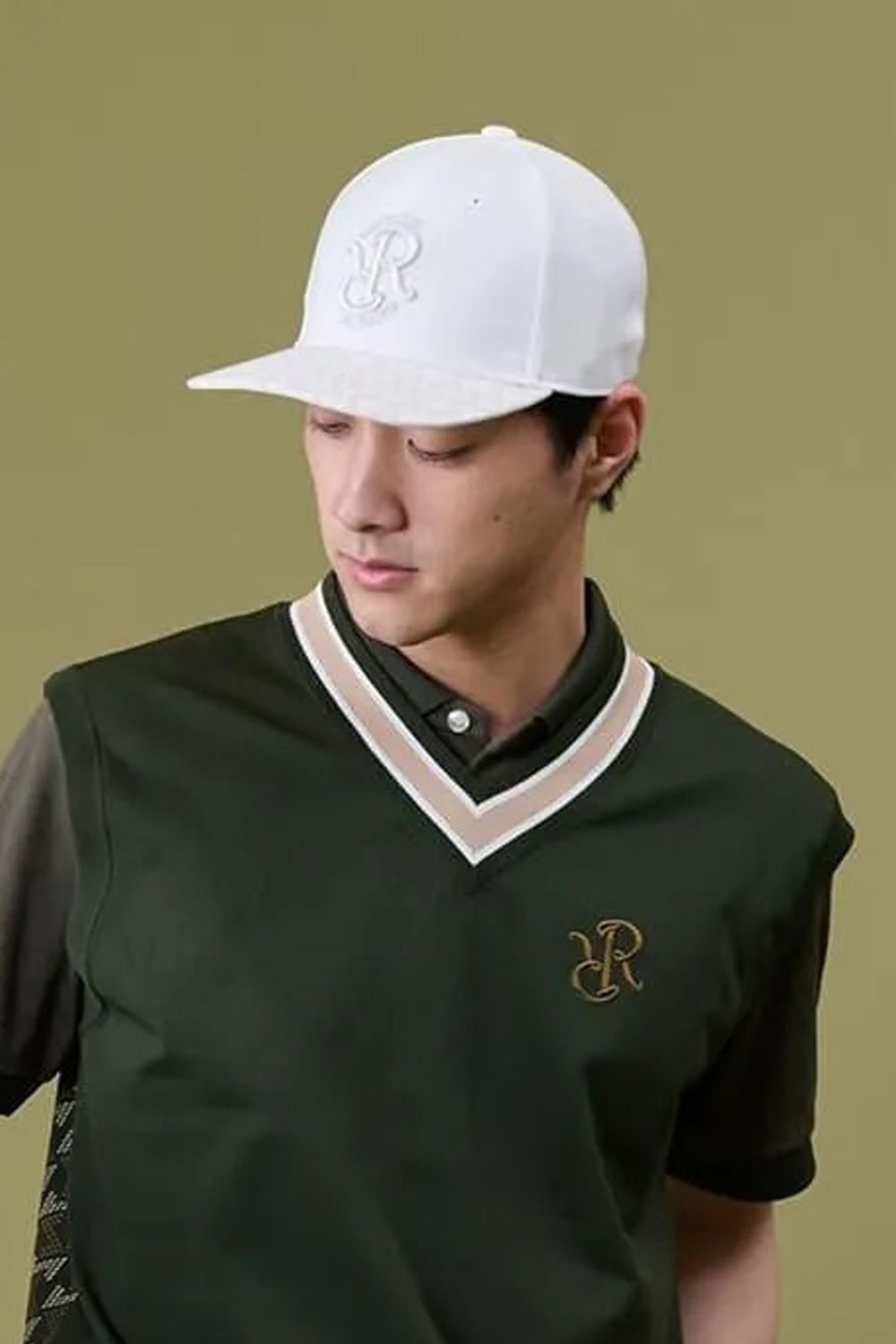 【26AW】 GM BRIM CAP LANATEC / RRロゴ刺繍 オリジナルテキスタイル ブリムキャップ(フラット） (モノホワイト)
