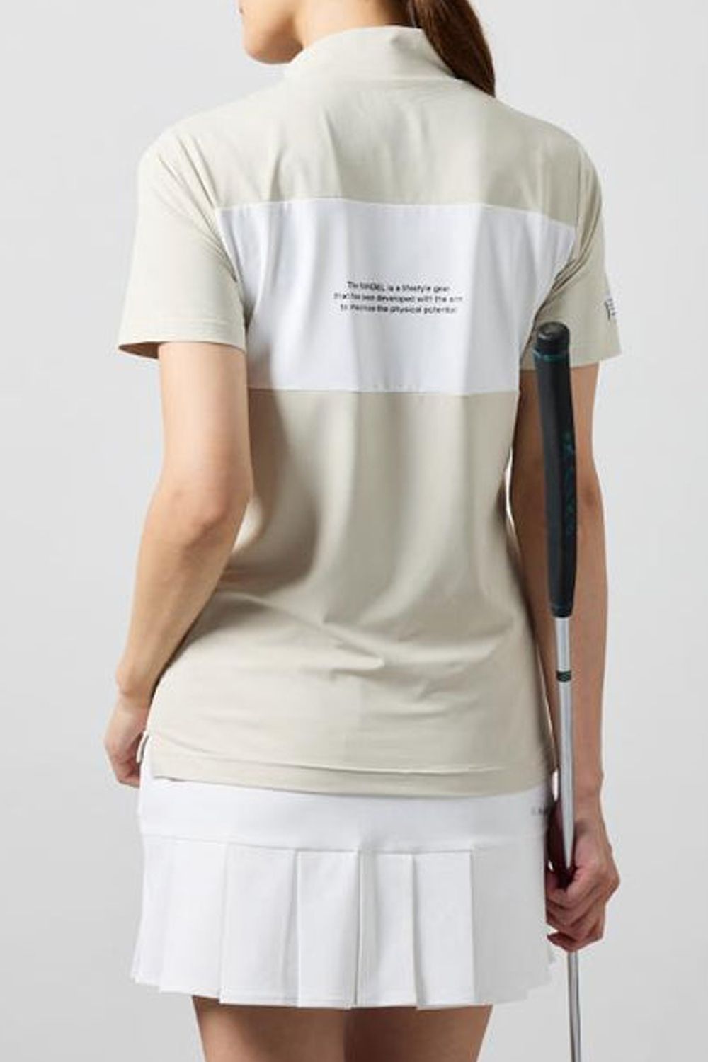 BANDEL GOLF - 【25SS】【レディース】 BICOLOR PATERN S/S MOCK