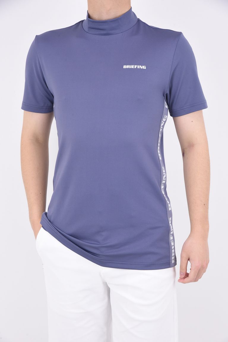 BRIEFING - MENS SIDE LOGO LINE HIGH NECK / ブランドロゴ サイドロゴ  