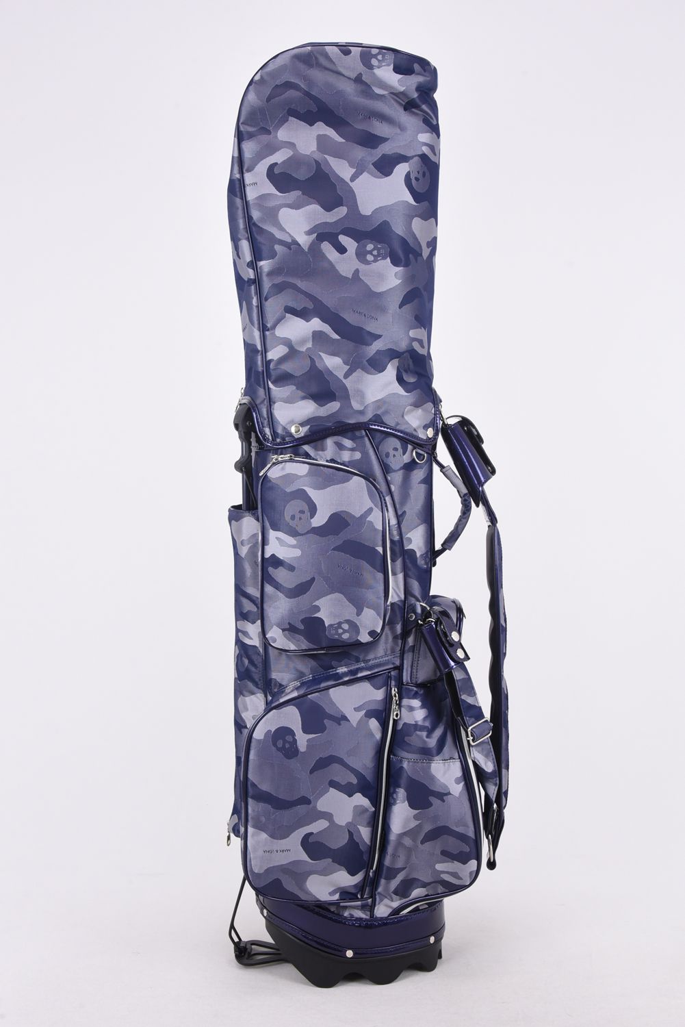 GAUGE CAMO STAND BAG / コーデュラナイロン エナメルコンビネーション スタンドタイプ キャディバック (ネイビー) -  フリーサイズ