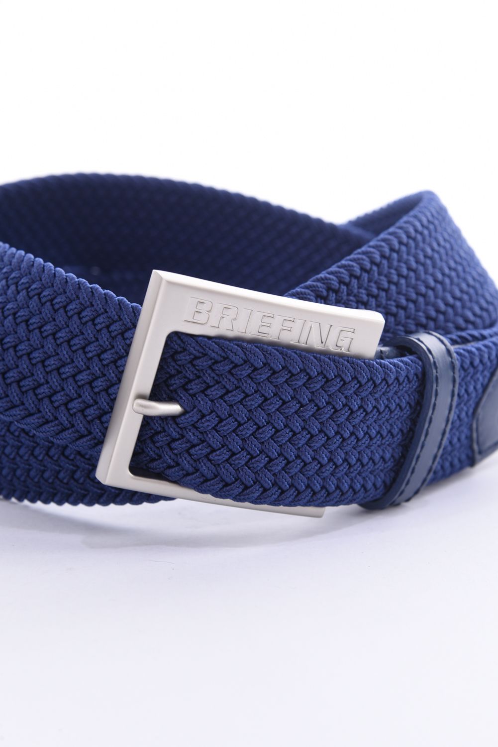 BRIEFING - SQUARE BUCKLE MESH BELT / メッシュ ベルト (ネイビー) | GOSSIP GOLF