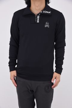 EVER MICRO FLEECE POLO / バックプリント スーパーマイクロフリース ポロシャツ (ブラック)