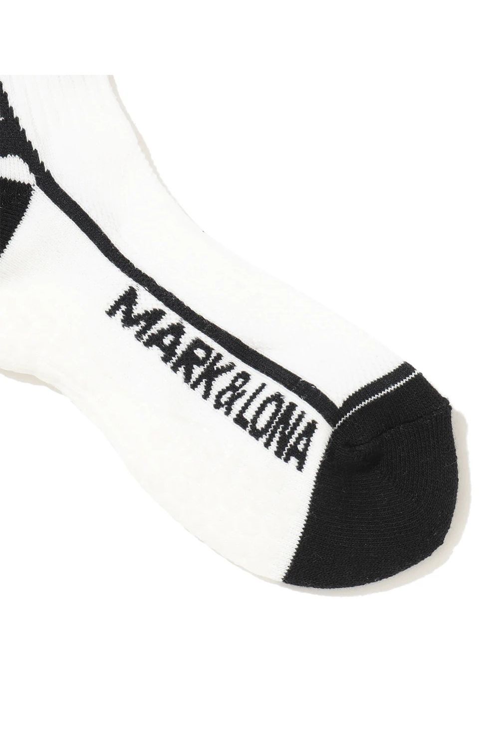 【26SS】【レディース】 PANTERA GRIP CREW SOCKS / レオパードパターン ジャパンメイド レイヤード風クルーソックス (ホワイト)
